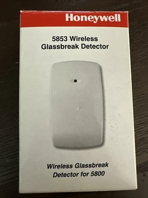 Sensor de rotura de vidrio inalámbrico Honeywell 5853 inalámbrico nuevo caja abierta Foto 1 de 4