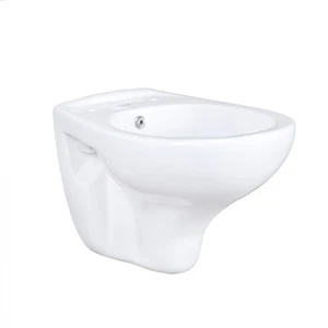Creavit Wand Hänge WC mit Taharet Düse (Bidet) mit Spülrand Weiß - Bild 1 von 6