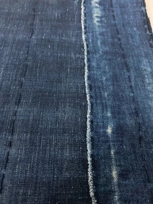 Antique Japanese Indigo Boro Fabric 27.5 x 13.5 • Vintage Textile • Aizome - Image 1 of 4