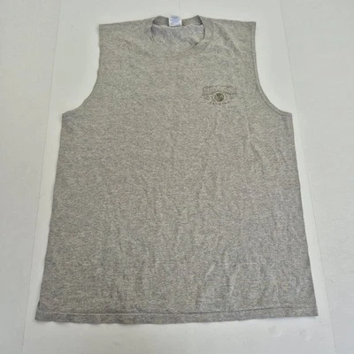 Chaleco UNIVERSAL STUDIOS Grande Gris Para Hombre Sin Mangas Mezcla de Algodón Gráfico Foto 1 de 4