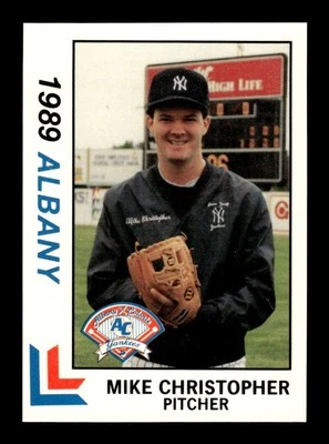 1989 Best Albany-Colonie Yankees 22 Mike Christopher BXCP06 - Image 1 of 2