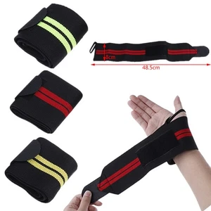 Fitness Padded Weight Lifting Training Gym Straps Hand Bar Wrist Support Glo _dy - Picture 1 of 15