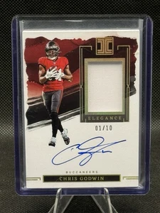 2023 Panini Impeccable Chris Godwin Elegance On Card Patch Auto /10 - Bild 1 von 2