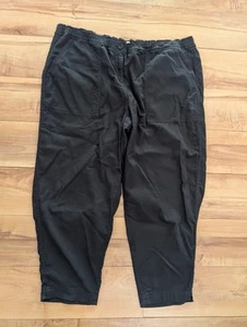EILEEN FISHER 100% Bio Baumwolle Grau Stretch Taille Crop Utility Ankle Taper XL - Bild 1 von 7