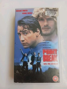 Point Break VHS 1991 Patrick Swayze Keanu Reeves Pathé UK PAL Rare Cult Action - Picture 1 of 6