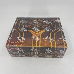 Flesh and Blood FaB TCG Crisol de Guerra Ilimitado Caja de refuerzo sellada - Imagen 1 de 5