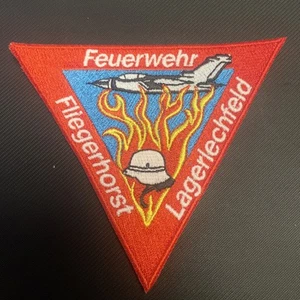 Bundeswehrfeuerwehr Fliegerhorst Lagerlechfeld Werkfeuerwehr Ärmelabzeichen - Bild 1 von 1