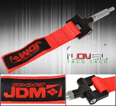(Jdm Sport) Scion Tc 2005-2008 Bumper Heavy Duty Towing Strap Adapter Kit Red Foto 1 de 3