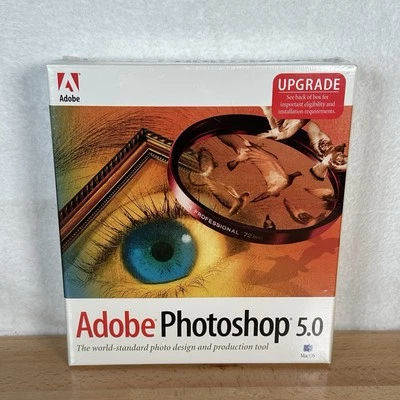 Adobe Photoshop 5.0 Upgrade - Brand New Sealed In Box - Image 1 of 4