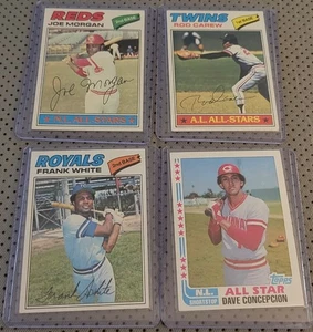 1976 Topps Joe Morgan Rod Carew Dave Concepción Frank White - Imagen 1 de 2