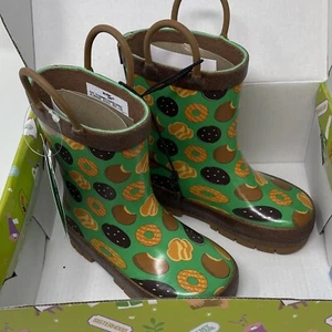 Girl Scout Kid's Size 6 "It's Raining Cookies" Rain Boots NWT Western Chief - Picture 1 of 8