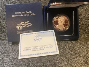 Lincoln, Braille and Little Rock Highschool Prrof Silver Dollars - Picture 1 of 13