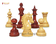 The Preston Series Luxury Chess Pieces - 4.4" King Bud Rosewood/ Boxwood