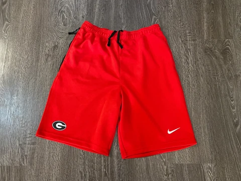 Nike UGA Georgia Bulldogs Basketball Team Issue On-Court Practice Shorts XL-T Cover