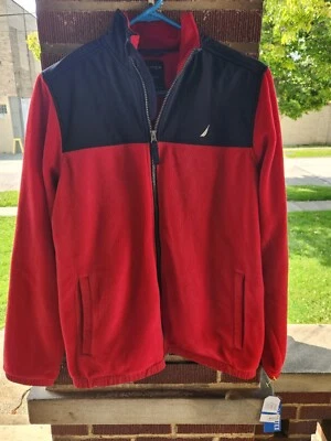 Chaqueta polar cálida de poliéster manga larga cremallera completa talla XL 18/20 Nautica Kids Foto 1 de 4