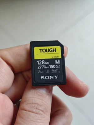 Sony M Tough Series SF-M128T 128GB UHS-II Class 10 U3 V60 SDXC SD Memory Card - Image 1 of 4