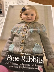 Knitting Pattern, Child’s Bunny Rabbit Hooded Cardigan, Sublime, DK, 6m-4yr - Picture 1 of 5