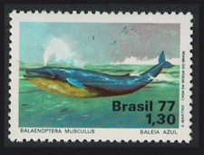 Brazil Blue Whale 1977 MNH SG#1663 MI#1597 CV6.-