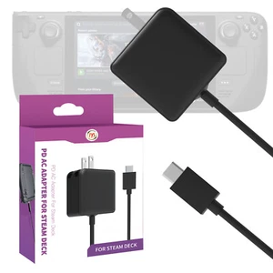 Type-C Game Console Charger PD Fast Charge 45W Power Charger for JYS Steam Deck - Picture 1 of 8