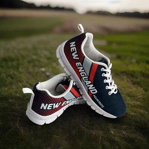 New England Patriots Football Fan Sports Running Shoes  - Picture 1 of 9