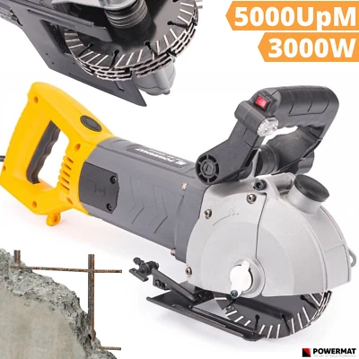 Mauernutfräse Schlitzfräse Mauerfräse 3000W Nutfräse Betonfräse mit Laser Koffer - Bild 1 von 4