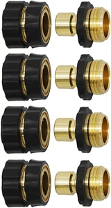 Twinkle Star 3/4 Inch Garden Hose Fitting Quick Connector Male and Female - Picture 1 of 11