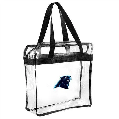 Carolina Panthers CLEAR Messenger Tote Bag Purse - Meets Stadium Security Reqs Cover