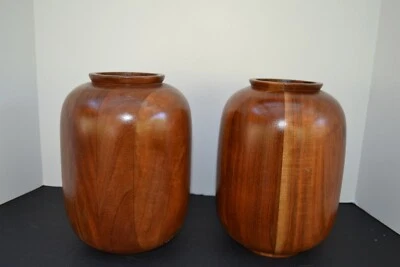 Juego de jarrón de madera maciza Hearth and Hand sin inserciones de cristal. Diseño madera segmentada Foto 1 de 4