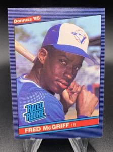 1986 Donruss Fred McGriff Toronto Blue Jays #28 Baseball Card - Picture 1 of 2