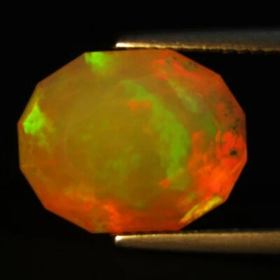 5.76Cts Natural Earth Mined Color Play Ethiopian Opal Oval Custom Cut Ref VDO - Image 1 of 4