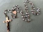 Antique+Vintage+Czech+Glass+Rosary+Beads+%7E+Crucifix+Hallmarked