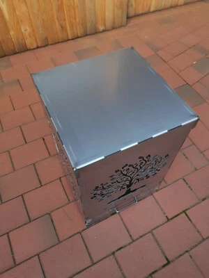 Deckel für Feuerkorb 40x40 cm Abdeckhaube oder Bodenplatte aus 2mm Stahl