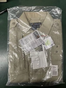 Small Reg 511 Tactical Men's Uniform Twill PDU Class A Short Sleeve Silver Tan - Picture 1 of 3