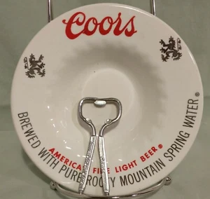 COORS 6" TIP TRAY or ASHTRAY WITH BOTTLE OPENER - Picture 1 of 5