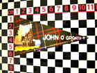 Retro John O Groats Scotland Holiday Pennant - Classic Car Window Travel Sticker