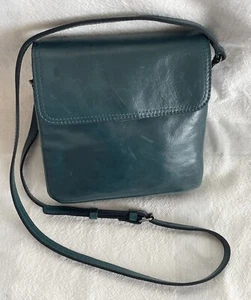 Bolso Bandolera Patricia Nash Cuero Verde Azulado Oscuro Correa Ajustable Cartera Magnética - Imagen 1 de 23