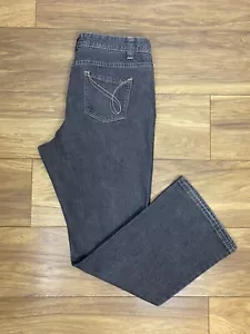 Rocha John Rocha Ladies Kick Flare Brown Jeans Size Uk 16 Short - Picture 1 of 13