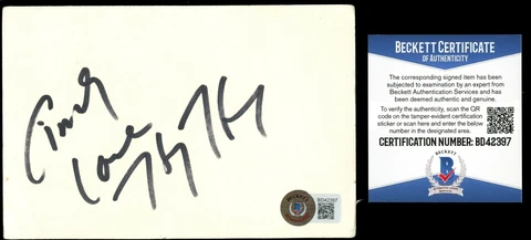 Harry Hamlin signed autograph 4x6 card Actor Clash of the Titans & L.A. Law BAS Cover