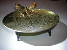 Brass/Metal Butterfly Trinket Dish, Vintage.