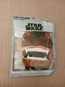 Star Wars Bioworld Chewbacca Face Mask Cover Cloth Reusable Adult NIP 14+ - Picture 1 of 1