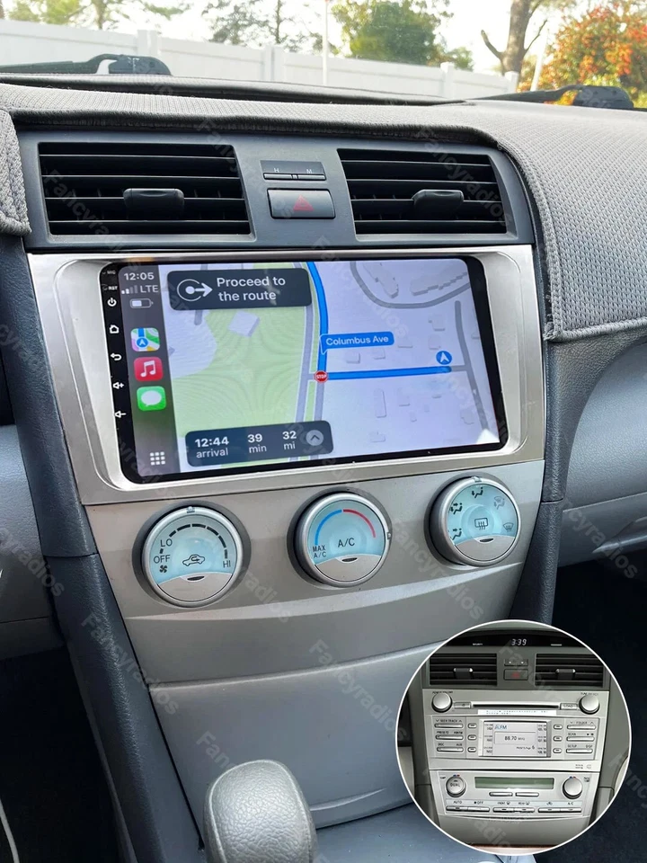 Radio estéreo para automóvil para Toyota Camry 2007-2011 Android 15.0 Apple CarPlay GPS navegación Foto 1 de 4