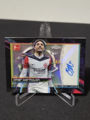 Autógrafos cromados Topps 2024-25 Bundesliga #VC-OM Omar Marmoush Verve Foto 1 de 2