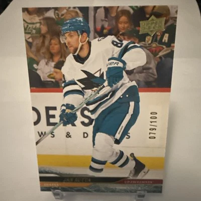 2024-25 UD Series 2 Jan Rutta UD Exclusives /100 San Jose #390 - Image 1 of 4