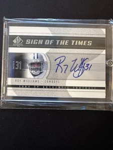 2004 Roy Williams Upper Deck SP Auto Sign Of The Times Dallas Cowboys HOF - Picture 1 of 2