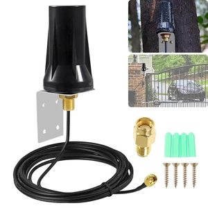 4G/5G LTE Antenna SMA Male Aerial Wall Mount External Antenna W/ 300cm Cable New - Afbeelding 1 van 15