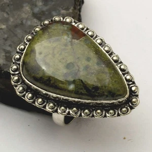 Dragon Blood Agate Gemstone Ethnic Handmade Ring Jewelry US Size-9.25 AR 63228 - Imagen 1 de 1