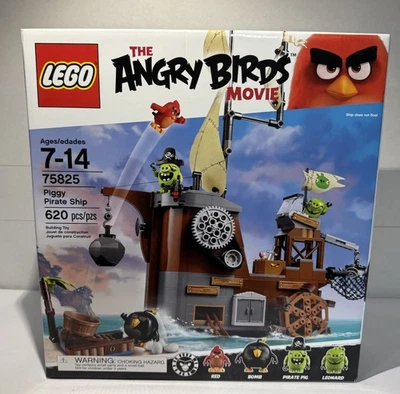 LEGO 75825 The Angry Birds Película: Piggy Pirate Ship - Juego Nuevo, Sellado y Retirado Foto 1 de 4