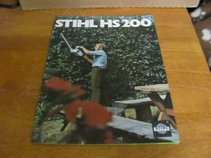 Stihl HS 200 Hedge Trimmer 04613260123 Printed in West Germany Sales Brochure - Picture 1 of 4