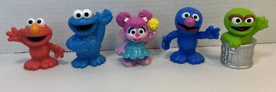 Lot of 5 Sesame Street Figures 3" Toys Hasbro Cake Toppers - Image 1 of 4