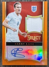 2015-16 Panini Select =Harry Kane= ORANGE Patch AUTO #'d /149 England Rookie RC
